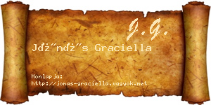 Jónás Graciella névjegykártya